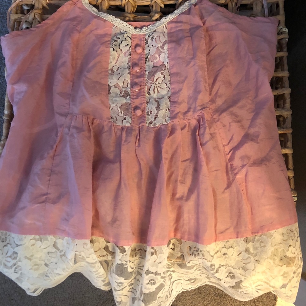 Lucca babydoll tank top. With lace